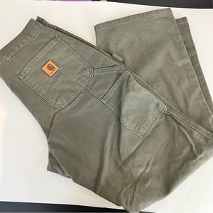 CARHARTT Men's Carpenter Utility Pants 30x30 Working Gear NWOT Green